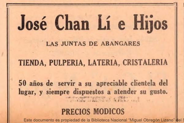 3. José Chan Lí e Hijos - Tienda, pulpería, latería y cristalería