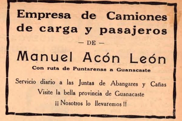 12. Empresa de camiones de carga y pasajeros - Manuel Acón León