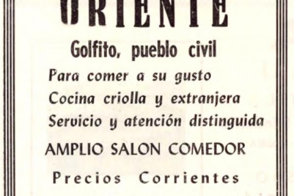 6. Restaurante y bar Oriente- Frnacisco Lee