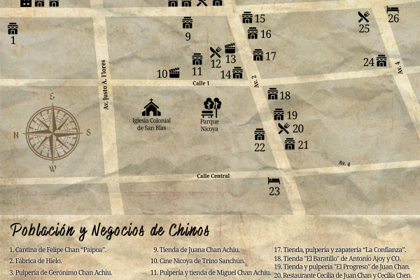 Mapa de Nicoya